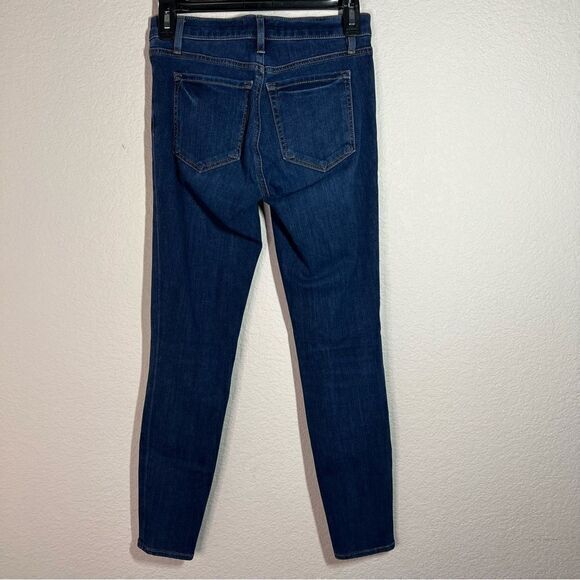 LOFT Blue Cotton Blend Mid Rise Ankle Legging Jeans Womens Size 26/2 - Picture 9 of 9